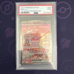 2023 POKEMON SVP EN-SV BLACK STAR PROMO 151 ULTRA-PREMIUM COLL #053 MEW EX PSA 9 - Image 1