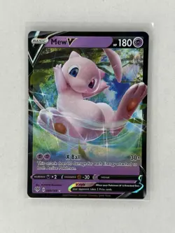 Mew V SWSH03 Pokemon TCG 2020 Darkness Ablaze 069/189 Ultra Rare Holo NM - Image 1