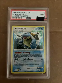Pokemon Card Blastoise Lv 52 Diamond & Pearl Psa 9 Eng - Image 1