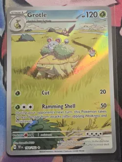 Pokemon Grotle 164/162 Temporal Forces Illustration Rare NM+ TCG Card 2024 - Image 1