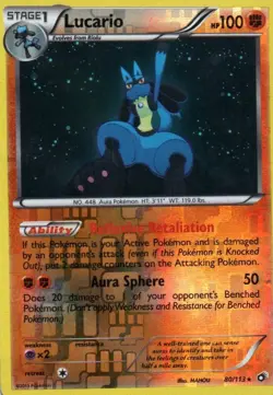 Lucario [Reverse Holo] #80 Pokemon Legendary Treasures - Image 1