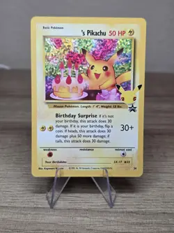 Pokemon Celebrations: Classic Collection #24/53 ______'s Pikachu (Birthday) - Image 5
