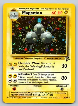 Magneton - Base Set 2 - Holo - Rare - 9/130 - Pokemon - - LP - Image 2