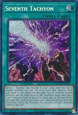 Seventh Tachyon - MZTM-EN016 - Secret Rare - 1st Edition LP Yugioh Maze of the M - Image 1