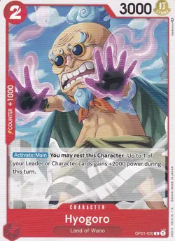 Hyogoro OP01-020 C Common Romance Dawn One Piece TCG - Image 1