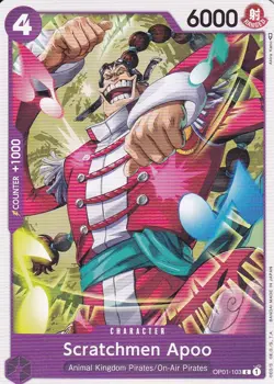Scratchmen Apoo | OP01-103 C | Purple | Romance Dawn | One Piece TCG - Image 1