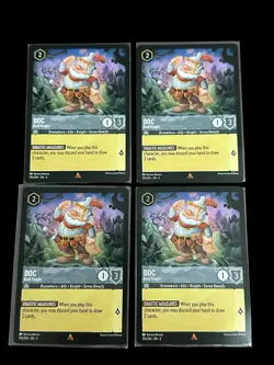 Disney Lorcana Doc Bold Knight 193/204 Non Foil X4 TCG Trading Card - Image 1