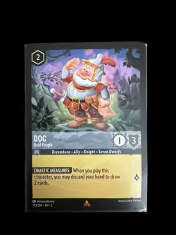 Disney Lorcana Doc Bold Knight 193/204 Non Foil X4 TCG Trading Card - Image 2