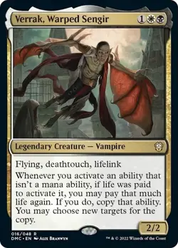 Verrak, Warped Sengir Dominaria United Commander HEAVILY PLD Rare CARD ABUGames - Image 1