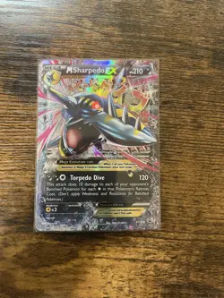 Pokemon TCG M Sharpedo EX XY200 XY Promo Holo 210 HP Water Mega Card 120 - Image 1