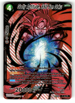 Godly Aptitude, SSG Son Goku P-164 Normal Promo Promotion Cards NM - Image 1