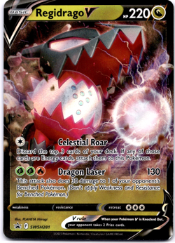 Pokemon TCG Regidrago V SWSH281 Sword & Shield Promo Cards Holo Rare Near Mint - Image 1