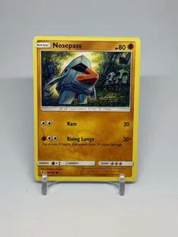 Nosepass 69/145 Common Guardians Rising Sun & Moon Pokemon Card 2017 - Image 1