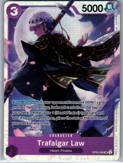 Trafalgar Law OP05-069 SR Awakening of the New Era - One Piece Card - NM - Image 1