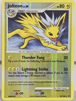 Pokemon Card TCG Jolteon 23/100 Majestic Dawn Series 2008 Reverse Holo Vintage - Image 5