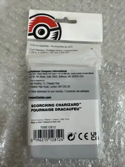 Pokemon Center - 65 Card Sleeves ‘Scorching Charizard’ / 2.63” x 3.63” / B15R2 - Image 3