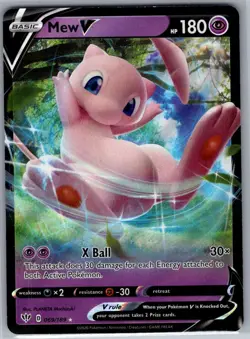 Mew V 069/189 SWSH03: Darkness Ablaze - Pokemon Card - NM - Image 1
