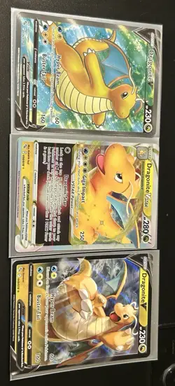 Pokemon Go Dragonite V Bundle Ultra Rare 3 Cards - Image 1