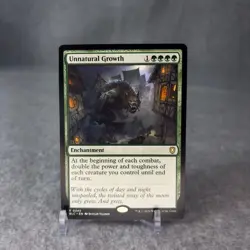 Unnatural Growth Bloomburrow Commander 0245 Regular Rare MTG NM - Image 1