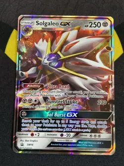 Pokemon TCG Solgaleo GX SM Black Star Promo SM16 Holo Promo - Image 1
