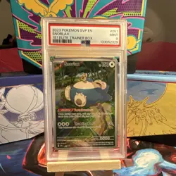Pokemon TCG Snorlax 051 SV: Scarlet & Violet Promo Holo PSA 9 2023 - Image 1
