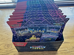 Pokemon TCG Paldean Fates Tech Sticker Collection Display (12 Blister, 36 Packs) - Image 2