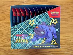 Pokemon TCG Paldean Fates Tech Sticker Collection Display (12 Blister, 36 Packs) - Image 5