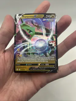 110/203 Rayquaza V Prize Pack Series Stamped Play Pokemon TCG Evolving Skies - Image 4