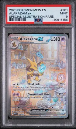 Pokemon TCG Alakazam Ex Sir 201/165 Sv151 English PSA 9 - Image 1