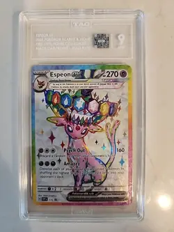 2025 Pokemon TCG Espeon Ex 175 Black Star Promo Full Art TAG 9 - Image 1