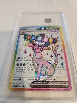 2025 Pokemon TCG Espeon Ex 175 Black Star Promo Full Art TAG 9 - Image 2
