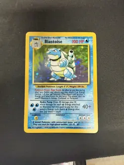 Blastoise 2/102 Base Set Pokemon TCG Rare Holo NM - Image 1