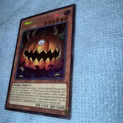 Yugioh! Pumpking the King of Grave Ghosts MZMU-EN001 Secret Rare 1st Ed NM - Image 2