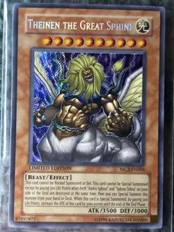 Yugioh Theinen The Great Sphinx MC2-EN006 Limited Edition Secret Rare NM-LP - Image 3