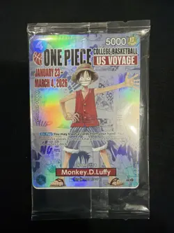 Monkey.D.Luffy (055) (College Basketball US Voyage) P-055 One Piece Promotion... - Image 1