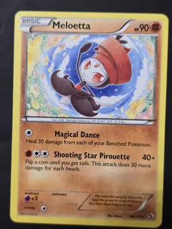 Pokemon TCG Meloetta Legendary Treasures 86/113 Regular Rare Card - Image 1