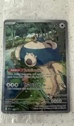 Snorlax - 051 (Pokemon Center Exclusive) 051 Sv: Scarlet & Violet Promo Cards... - Image 1