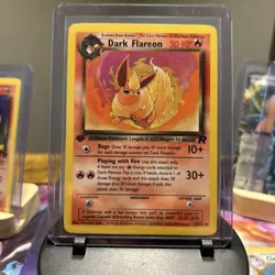 Pokemon Dark Flareon TCG 1st Edition Uncommon Card 35/82 Near Mint - Image 1