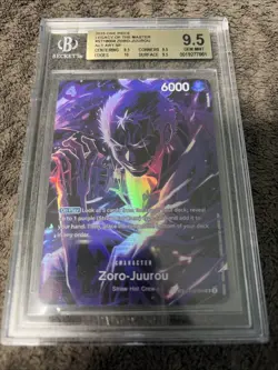 One Piece Card Game Legacy of the Master Zoro-Juurou SP English ST18-004 BGS 9.5 - Image 1