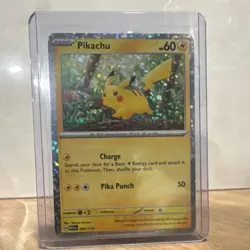 Pokemon Pikachu McDonald's 2024 Holo English Card 002/015 60 HP 50 Attack - Image 1