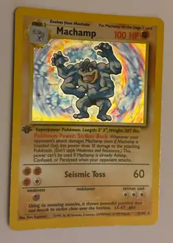 1999 Machamp 1st Edition 8/102 - Rare Holo Pokemon Card - **FREE SHIPPING** - Image 2