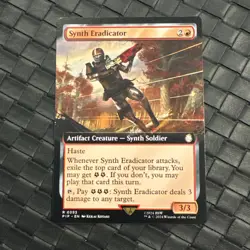Synth Eradicator 393 - NM Extended Art - Fallout - MTG - Image 1
