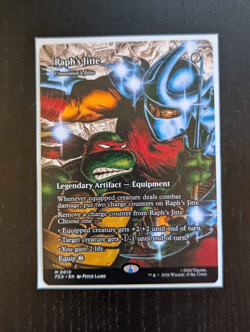 RAPH'S JITTE Mythic Borderless Foil TMNT Near Mint MTG - Image 1