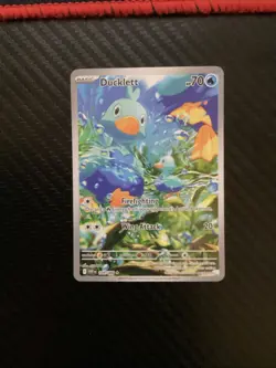 Ducklett - 109/086 Illustration Rare White Flare Pokemon Card TCG - NM - Image 1