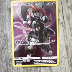 Pokemon Armored Mewtwo SM228 Promo Holo Sm 120 HP Psychic Raid - Image 1