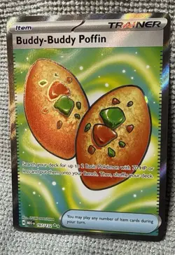 Pokemon TCG Buddy-Buddy Poffin 167/132 Mega Evolutions Rare - Image 1