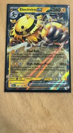 Electivire ex Double Rare SV10: Destined Rivals 069/182 NM Holofoil Pokemon - Image 1