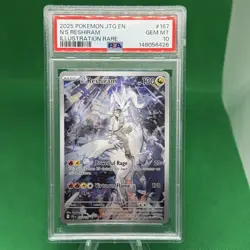2025 Pokemon JTG EN-Journey Together N'S Reshiram Illustration Rare PSA 10 #167 - Image 1