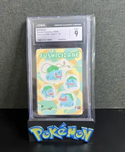 1999 Pocket Monster Bulbasaur Fushigidane Sealdass Fancy Graffiti Psa 9 - Image 1