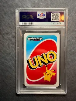 2020 UNO POKEMON JAPANESE BACK-WILD-DRAW 4 EEVEELUTIONS PSA 9 - Image 2